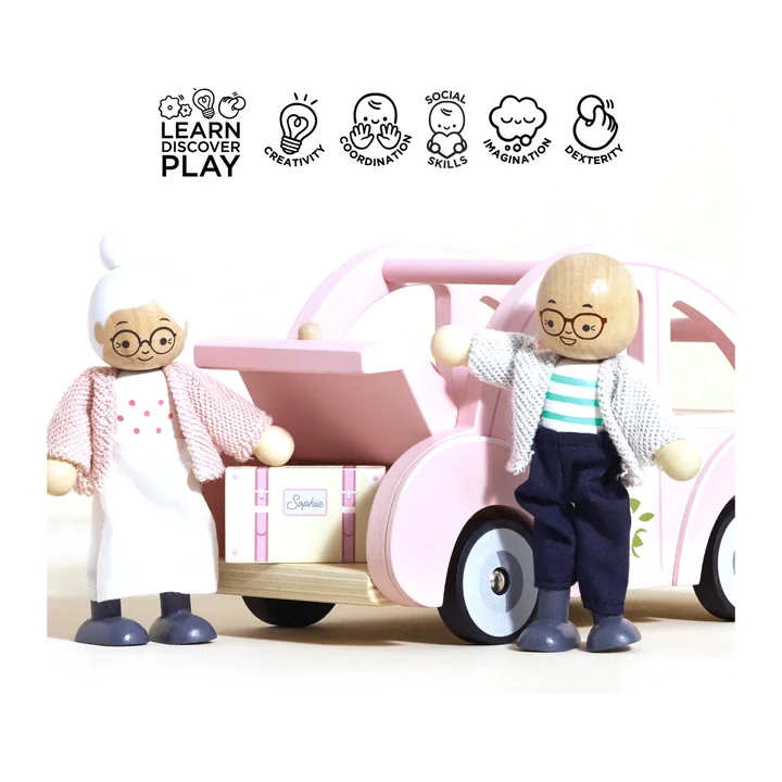 Деревянная машинка «Автомобиль Софи с багажом» — Le Toy Van, арт. ME041