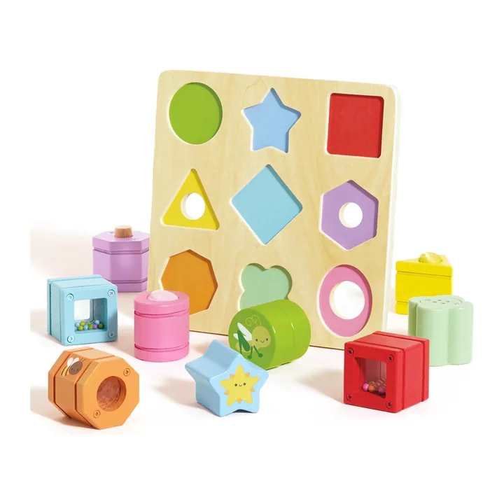 Сортер деревянный Сенсорные формы — Le Toy Van, арт. PL089