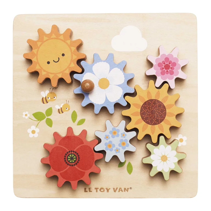 Деревянная развивающая игра Веселые шестеренки — Le Toy Van, арт. PL095